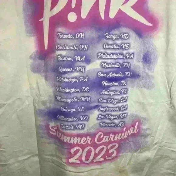 Pink Summer Carnival 2023 Shirt Size Large - Picture 5 of 5